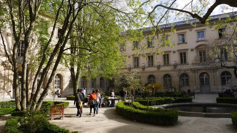 The courtyard of École Normale Supérieure, PSL University, Paris, France